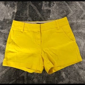 Yellow J Crew Chino Shorts (3” inseam)